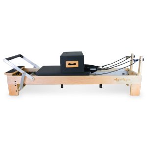 M8-Pro Maple Wood Pilates Reformer with Sitting Box